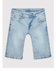Spodnie Szorty jeansowe Becket PB800692 Niebieski Slim Fit - modivo.pl Pepe Jeans