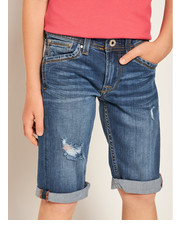 Spodnie Szorty jeansowe Cashed PB800333 Granatowy Regular Fit - modivo.pl Pepe Jeans
