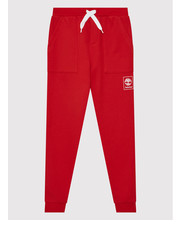Spodnie Spodnie dresowe T24B99 D Czerwony Regular Fit - modivo.pl Timberland