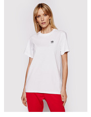 Bluzka T-Shirt Loungewear adicolor Classics GN2924 Biały Loose Fit - modivo.pl Adidas