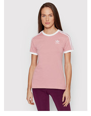 Bluzka T-Shirt adicolor Classics 3-Stripes HB9485 Różowy Regular Fit - modivo.pl Adidas