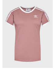 Bluzka T-Shirt adicolor 3-Stripes HL6689 Różowy Regular Fit - modivo.pl Adidas