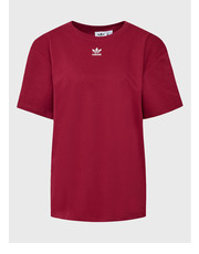 Bluzka T-Shirt adicolor Essentials HM1830 Bordowy Loose Fit - modivo.pl Adidas