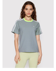 Bluzka T-Shirt Gingham HB9455 Kolorowy Regular Fit - modivo.pl Adidas