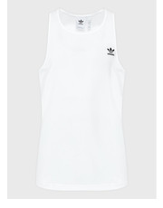 T-shirt - koszulka męska Tank top Essentials IA4800 Biały Regular Fit - modivo.pl Adidas