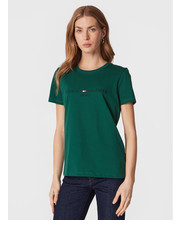 Bluzka T-Shirt WW0WW28681 Zielony Regular Fit - modivo.pl Tommy Hilfiger