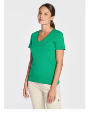 Bluzka T-Shirt Solid WW0WW30511 Zielony Slim Fit - modivo.pl Tommy Hilfiger