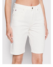 Spodnie Szorty jeansowe Classic WW0WW34082 Biały Regular Fit - modivo.pl Tommy Hilfiger