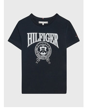 Bluzka T-Shirt KG0KG07081 D Granatowy Regular Fit - modivo.pl Tommy Hilfiger