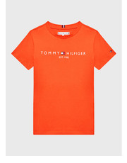 Bluzka T-Shirt Essential KS0KS00201 M Pomarańczowy Regular Fit - modivo.pl Tommy Hilfiger