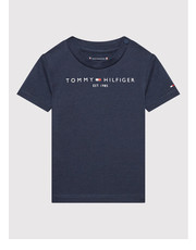 Bluzka T-Shirt Baby Essential KN0KN01487 Granatowy Regular Fit - modivo.pl Tommy Hilfiger