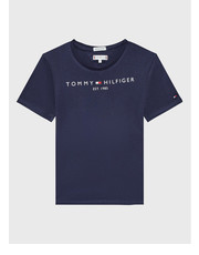 Bluzka T-Shirt Essential KG0KG06585 M Granatowy Regular Fit - modivo.pl Tommy Hilfiger