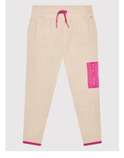 Spodnie Spodnie dresowe Soft Colorblock KG0KG06137 D Beżowy Regular Fit - modivo.pl Tommy Hilfiger