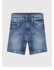 Spodnie Szorty jeansowe Spencer KB0KB07420 Niebieski Regular Fit - modivo.pl Tommy Hilfiger