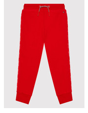 Spodnie Spodnie dresowe Piping KG0KG05671 D Czerwony Regular Fit - modivo.pl Tommy Hilfiger