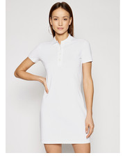 Sukienka Sukienka codzienna EF5473 Biały Slim Fit - modivo.pl Lacoste
