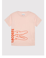 Bluzka T-Shirt TJ6847 Różowy Regular Fit - modivo.pl Lacoste