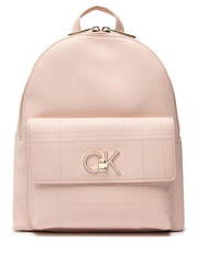 Plecak Plecak Re-Lock Backpack With Flap Quilt K60K609626 Różowy - modivo.pl Calvin Klein 