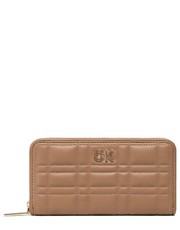 Portfel Duży Portfel Damski Re-Lock Quilt Z/A Wallet Lg K60K609912 Brązowy - modivo.pl Calvin Klein 