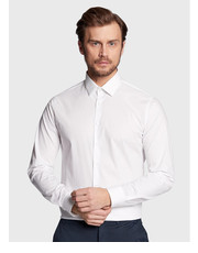 Koszula męska Koszula Dash Print K10K110935 Biały Slim Fit - modivo.pl Calvin Klein 