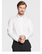 Koszula męska Koszula K10K110856 Biały Slim Fit - modivo.pl Calvin Klein 