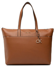 Shopper bag Torebka Ck Must Shopper Lg W/Slip Pocket K60K609116 Brązowy - modivo.pl Calvin Klein 
