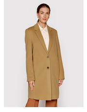 Płaszcz Płaszcz wełniany Crombie K20K204155 Brązowy Regular Fit - modivo.pl Calvin Klein 