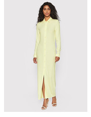 Sukienka Sukienka koszulowa Fluid Crepe K20K203649 Żółty Slim Fit - modivo.pl Calvin Klein 