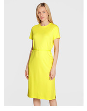 Sukienka Sukienka codzienna Micro Logo K20K203660 Żółty Regular Fit - modivo.pl Calvin Klein 
