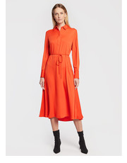 Sukienka Sukienka codzienna K20K205532 Pomarańczowy Regular Fit - modivo.pl Calvin Klein 