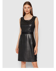 Sukienka Sukienka z imitacji skóry Scoop K20K203098 Czarny Regular Fit - modivo.pl Calvin Klein 