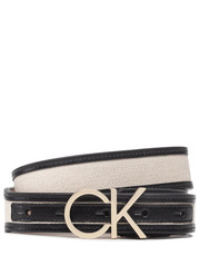 Pasek Pasek Damski Calvin Resort Ck Logo 3cm Belt K60K609175 Beżowy - modivo.pl Calvin Klein 