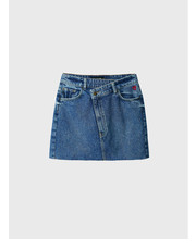 Spódnica mini Spódnica jeansowa Sol 22WWFD02 Niebieski Regular Fit - modivo.pl Desigual