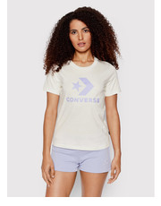 Bluzka T-Shirt Star Chevron 10018569-A40 Biały Regular Fit - modivo.pl Converse