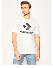 T-shirt - koszulka męska T-Shirt Star Chevron 10018568-A02 Biały Regular Fit - modivo.pl Converse