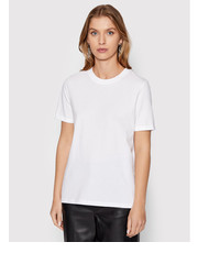 Bluzka T-Shirt Ria 17086970 Biały Regular Fit - modivo.pl Pieces