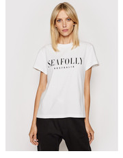 Bluzka T-Shirt Leisure 54570 Biały Regular Fit - modivo.pl Seafolly