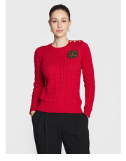 Sweter Sweter 200881875 Czerwony Regular Fit - modivo.pl Lauren Ralph Lauren