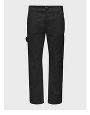 Spodnie męskie Spodnie materiałowe Edge 22024469 Czarny Regular Fit - modivo.pl Only & Sons