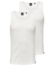 T-shirt - koszulka męska Top Basic 22025682 Biały Slim Fit - modivo.pl Only & Sons