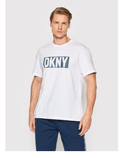 T-shirt - koszulka męska T-Shirt N5_6810_DKY Biały Regular Fit - modivo.pl Dkny