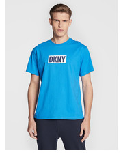 T-shirt - koszulka męska T-Shirt N5_6876_DKY Niebieski Regular Fit - modivo.pl Dkny