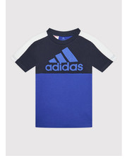 Bluzka adidas T-Shirt B Cb Logo HC5651 Niebieski Regular Fit - modivo.pl Adidas Performance