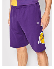 Krótkie spodenki męskie Szorty sportowe LA Lakers Washed Team Logo 13083850 Fioletowy Regular Fit - modivo.pl New Era