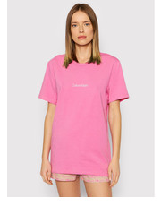Bluzka T-Shirt 000QS6756E Różowy Regular Fit - modivo.pl Calvin Klein Underwear
