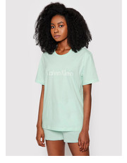 Bluzka T-Shirt 000QS6105E Zielony Regular Fit - modivo.pl Calvin Klein Underwear