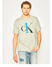 T-shirt - koszulka męska T-Shirt 000NM1903E Szary Regular Fit - modivo.pl Calvin Klein Underwear