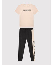 Piżama dziecięca Piżama G80G800547 Beżowy Regular Fit - modivo.pl Calvin Klein Underwear