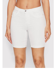 Spodnie Szorty jeansowe Rain 15176847 Biały Slim Fit - modivo.pl Only