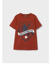 Bluzka T-Shirt HARRY POTTER 13210594 Czerwony Regular Fit - modivo.pl Name It